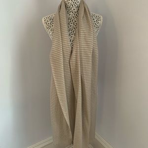 JCrew silver shimmer light weight scarf